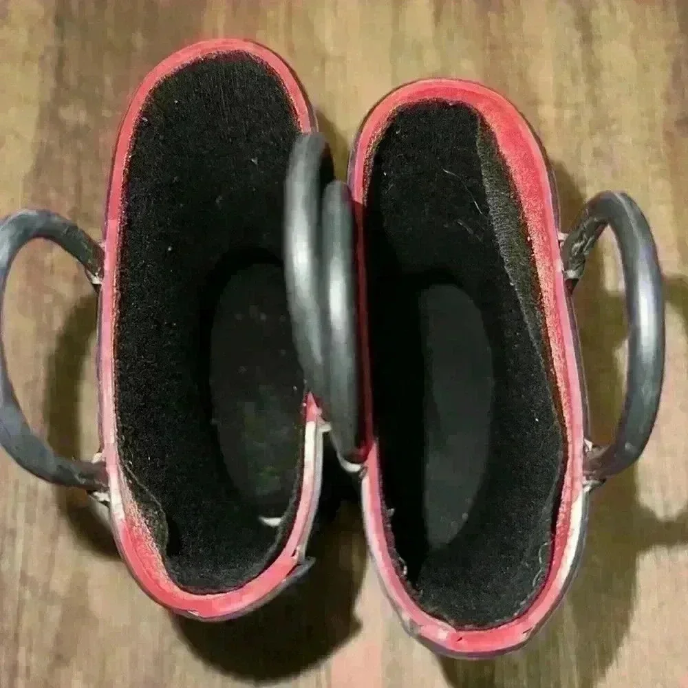 Western Chief Red‎ Black Buffalo Plaid Rain Boots 7/8